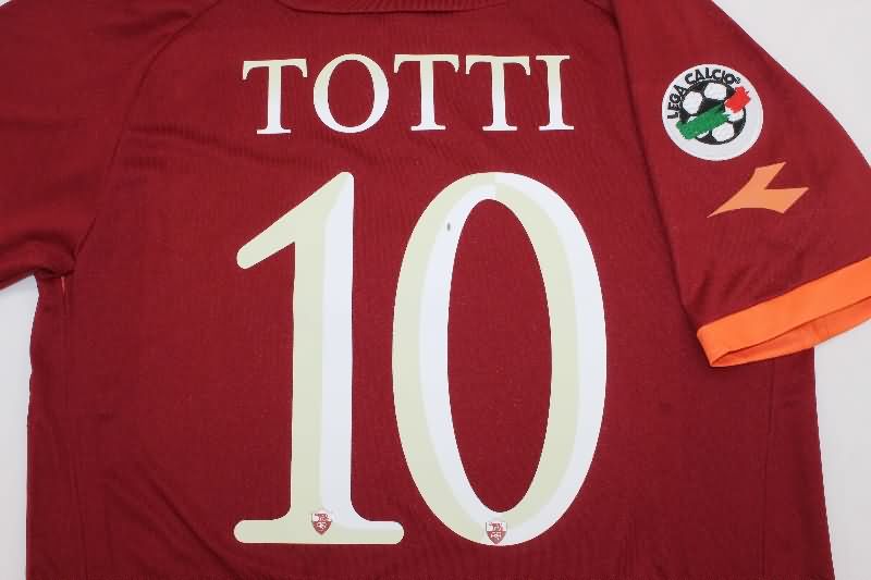 Thailand Quality(AAA) 2006/07 AS Roma Home Retro Soccer Jersey