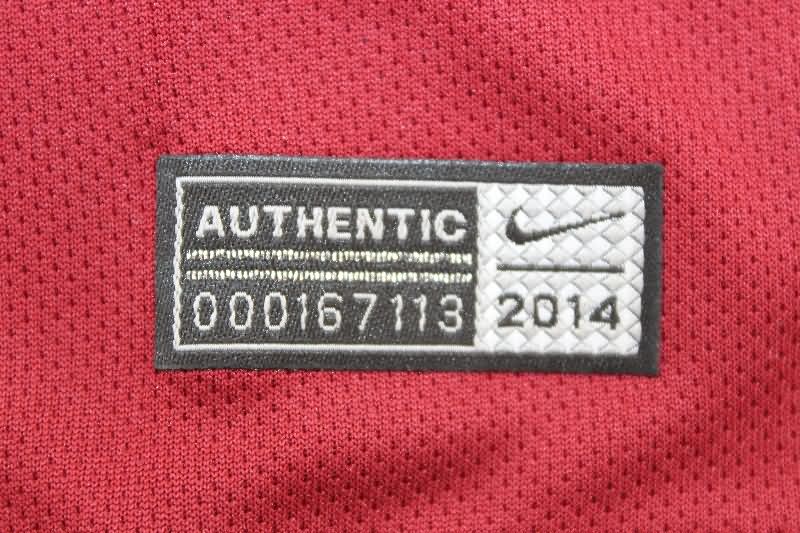 Thailand Quality(AAA) 2014/15 AS Roma Home Retro Soccer Jersey