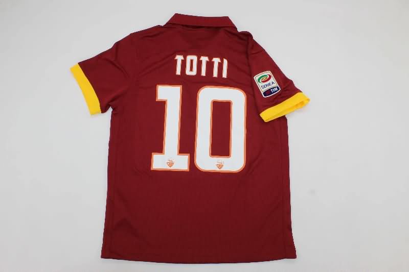 Thailand Quality(AAA) 2014/15 AS Roma Home Retro Soccer Jersey