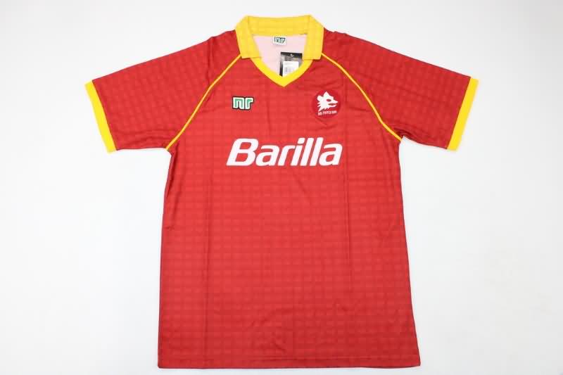 Thailand Quality(AAA) 1990/91 AS Roma Home Retro Soccer Jersey