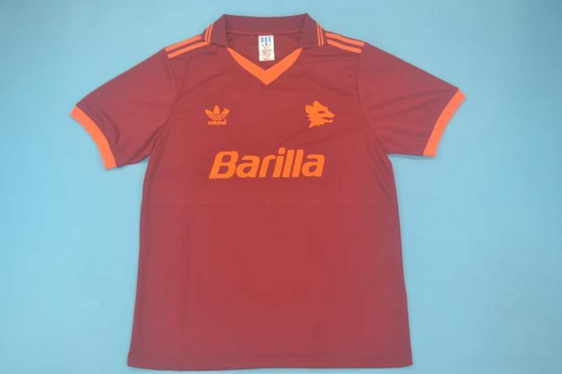 Thailand Quality(AAA) 1992/94 AS Roma Home Retro Soccer Jersey