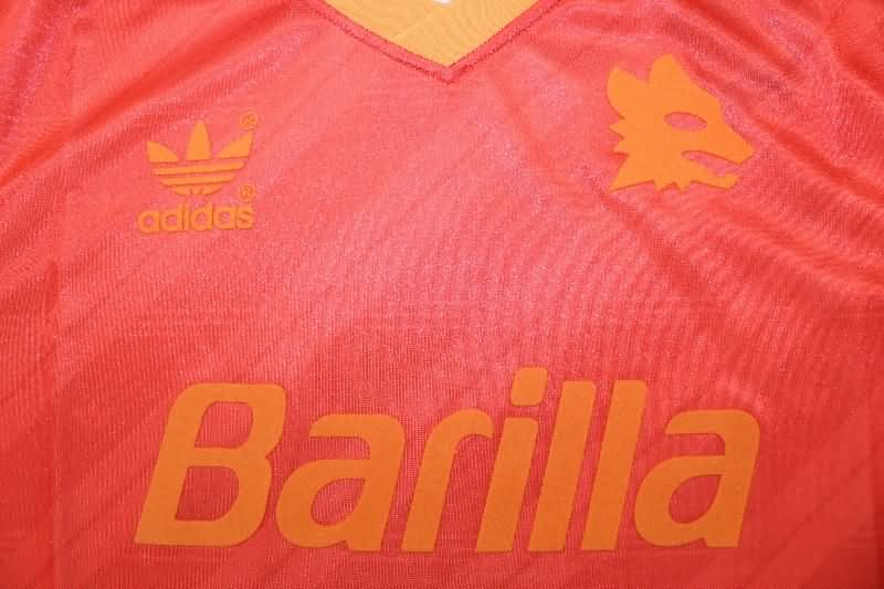 Thailand Quality(AAA) 1992/94 AS Roma Home Retro Soccer Jersey 02