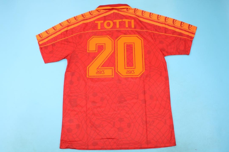 Thailand Quality(AAA) 1995/96 AS Roma Home Retro Soccer Jersey