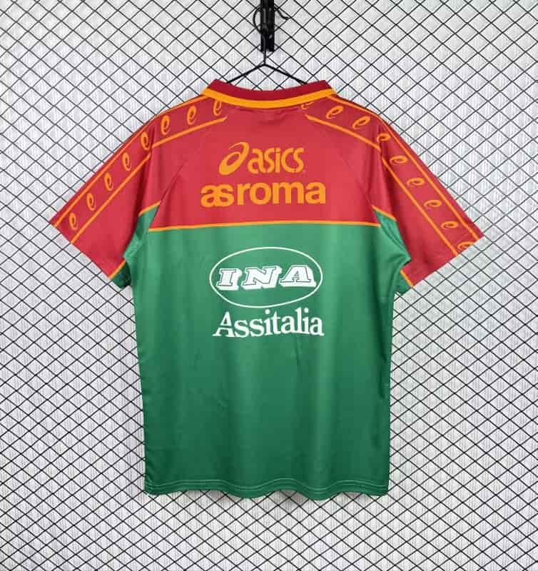 Thailand Quality(AAA) 1995/96 AS Roma Training Retro Soccer Jersey