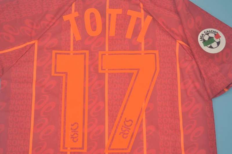 Thailand Quality(AAA) 1996/97 AS Roma Home Retro Soccer Jersey