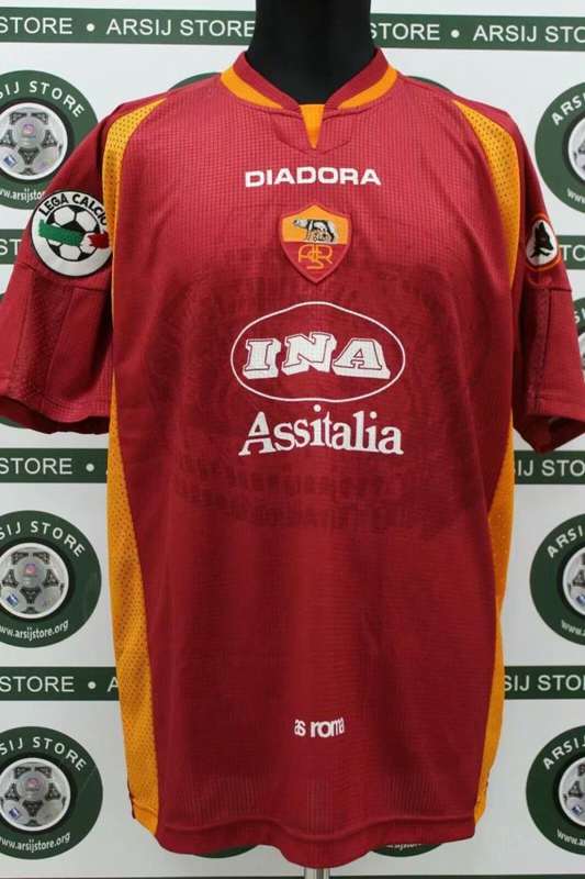 Thailand Quality(AAA) 1997/98 AS Roma Home Retro Soccer Jersey