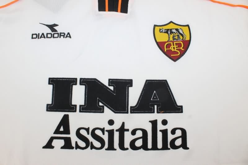 Thailand Quality(AAA) 1998/99 AS Roma Away Retro Soccer Jersey