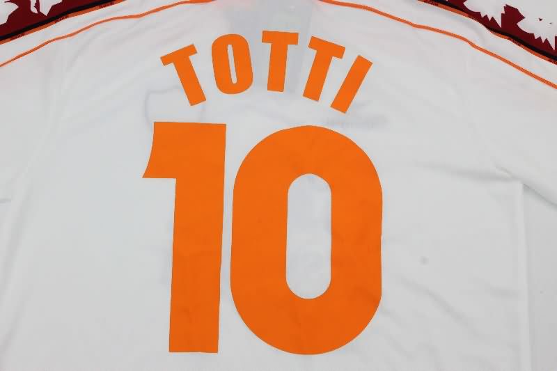 Thailand Quality(AAA) 1998/99 AS Roma Away Retro Soccer Jersey