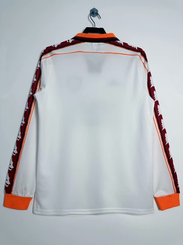 Thailand Quality(AAA) 1998/99 AS Roma Away Long Sleeve Retro Soccer Jersey