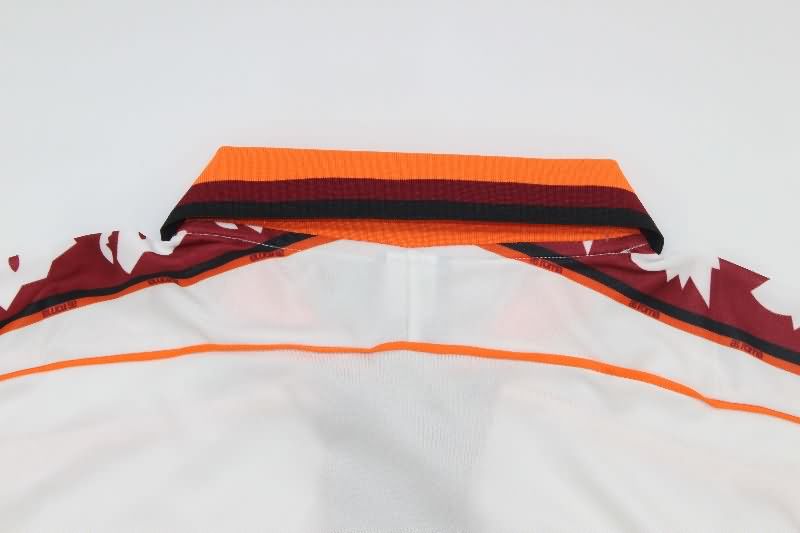 Thailand Quality(AAA) 1998/99 AS Roma Away Long Sleeve Retro Soccer Jersey
