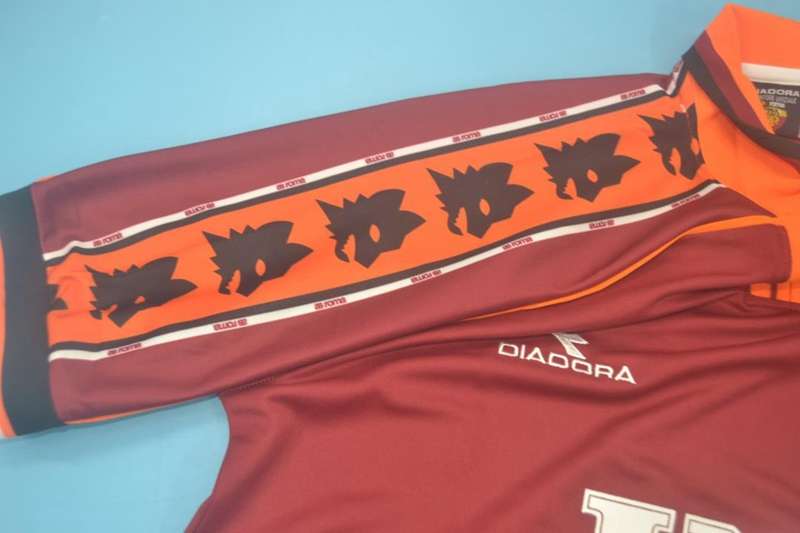 Thailand Quality(AAA) 1998/99 AS Roma Home Retro Soccer Jersey