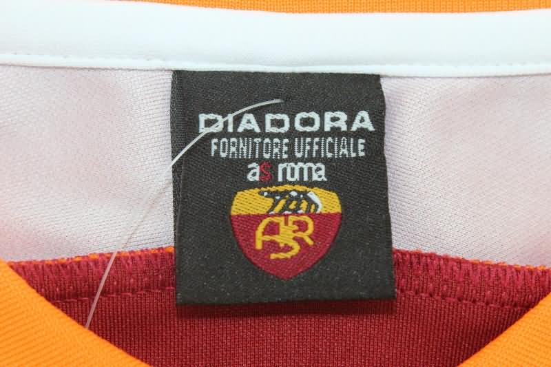 Thailand Quality(AAA) 1998/99 AS Roma Home Long Sleeve Retro Soccer Jersey