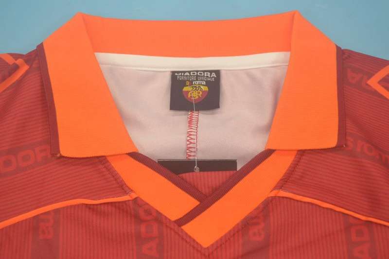 Thailand Quality(AAA) 1999/00 AS Roma Home Retro Soccer Jersey