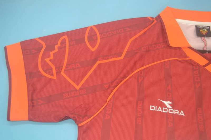 Thailand Quality(AAA) 1999/00 AS Roma Home Retro Soccer Jersey