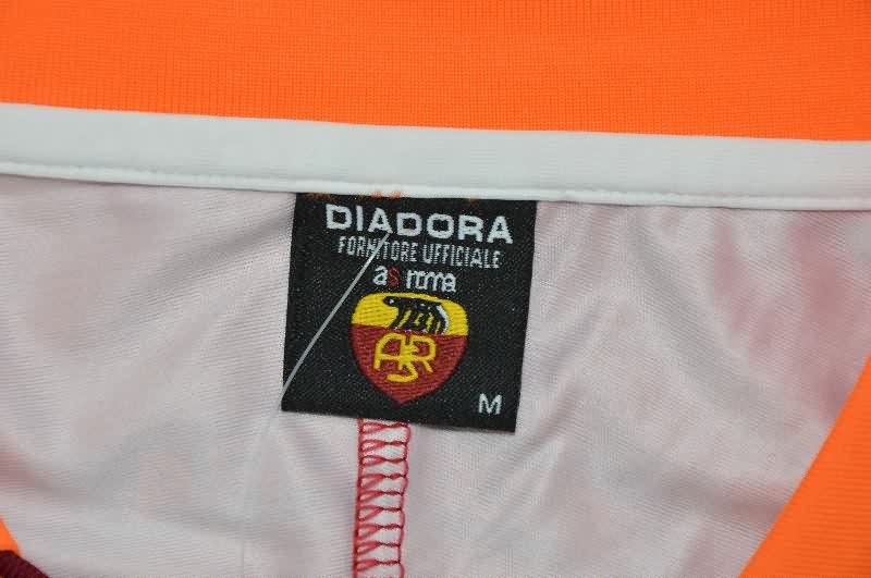 Thailand Quality(AAA) 1999/00 AS Roma Home Retro Long Sleeve Soccer Jersey