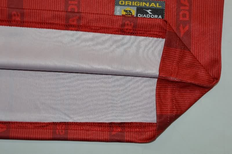 Thailand Quality(AAA) 1999/00 AS Roma Home Retro Long Sleeve Soccer Jersey