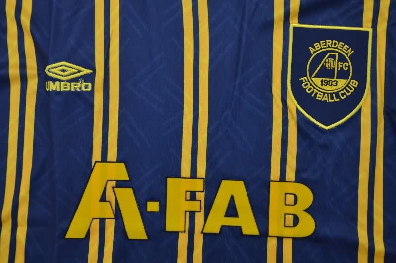 Thailand Quality(AAA) 1993/94 Aberdeen Away Retro Soccer Jersey