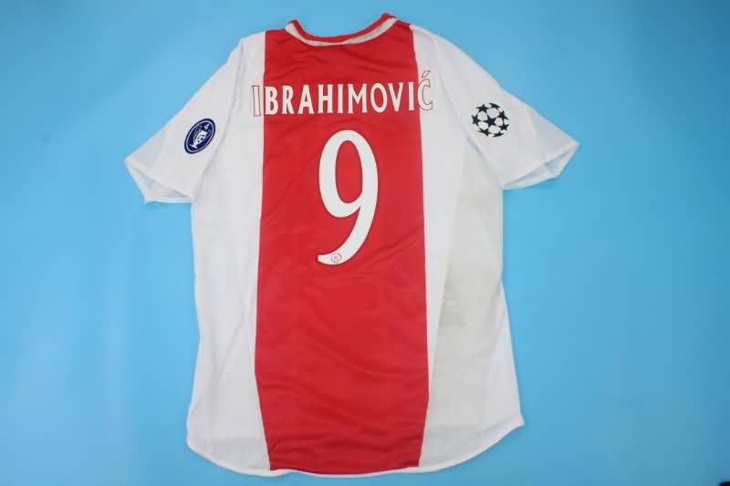 Thailand Quality(AAA) 2004/05 Ajax Home Retro Soccer Jersey