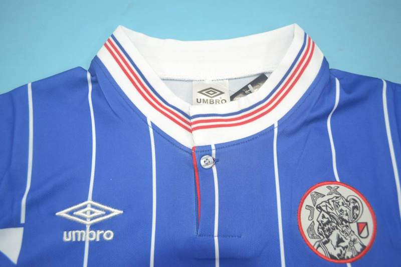 Thailand Quality(AAA) 1989/90 Ajax Away Retro Soccer Jersey