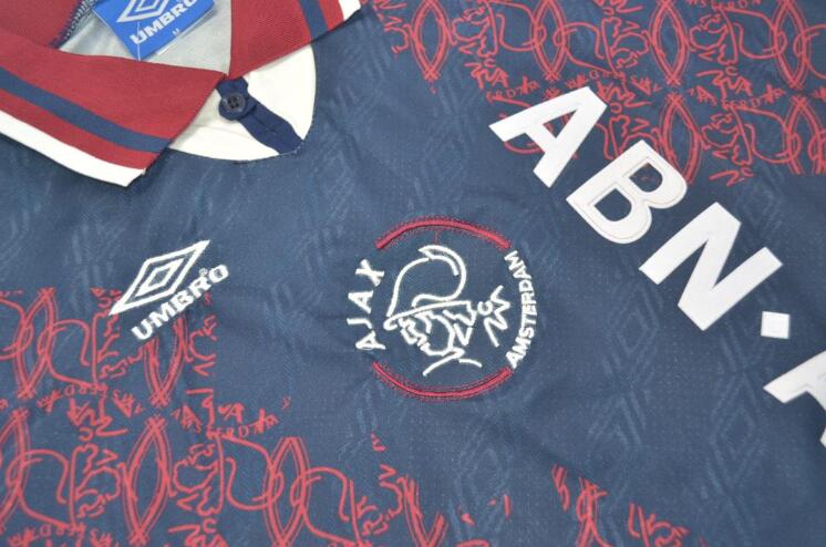 Thailand Quality(AAA) 1994/95 Ajax Away Retro Soccer Jersey