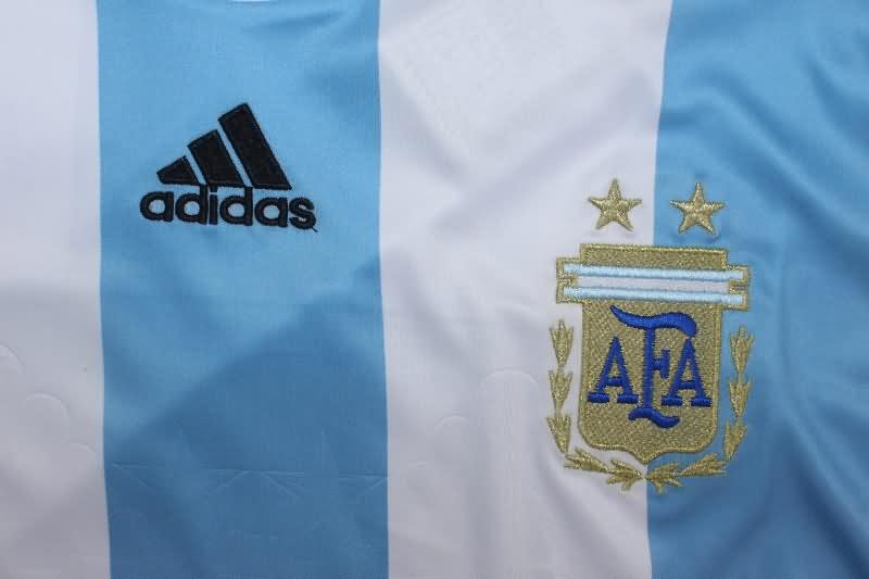 Thailand Quality(AAA) 2008/10 Argentina Home Retro Soccer Jersey