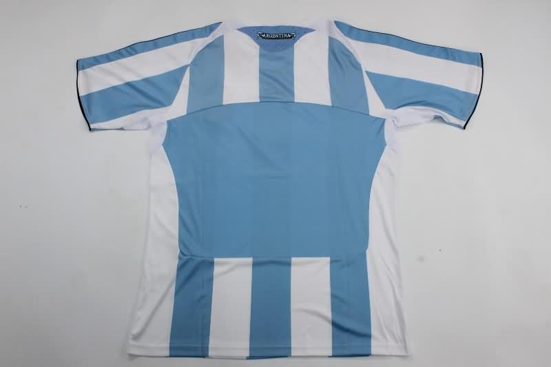 Thailand Quality(AAA) 2008/10 Argentina Home Retro Soccer Jersey