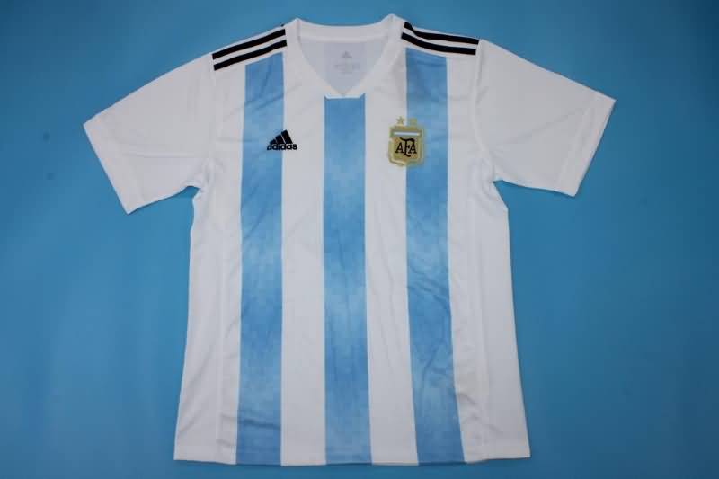 Thailand Quality(AAA) 2018/19 Argentina Home Retro Soccer Jersey