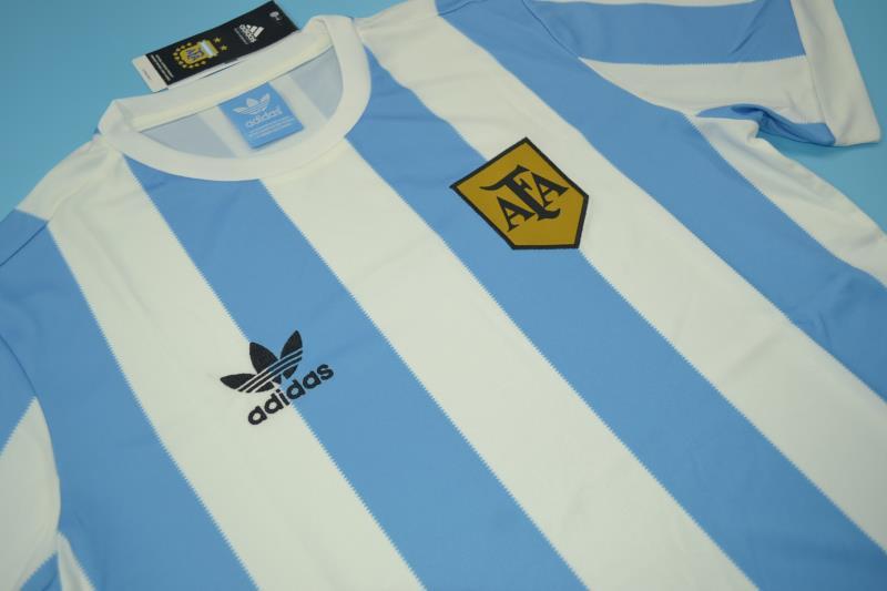 Thailand Quality(AAA) 1978 Argentina Home Retro Soccer Jersey