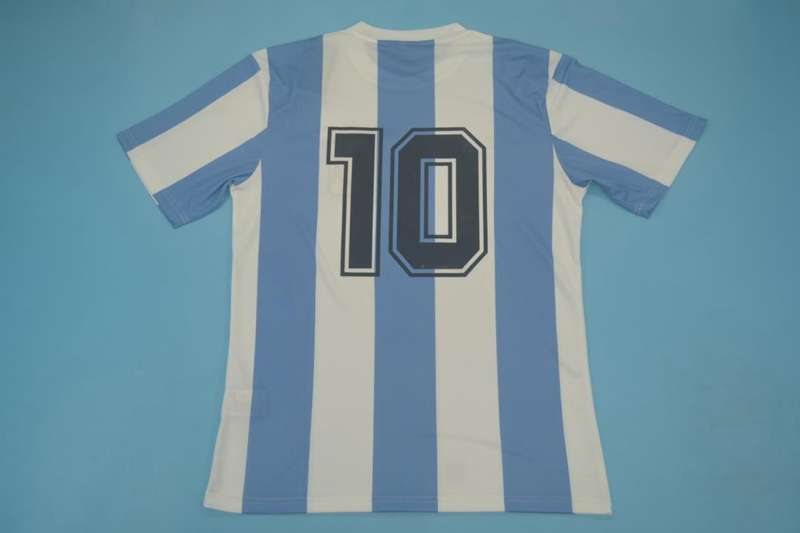 Thailand Quality(AAA) 1985 Argentina Home Retro Soccer Jersey