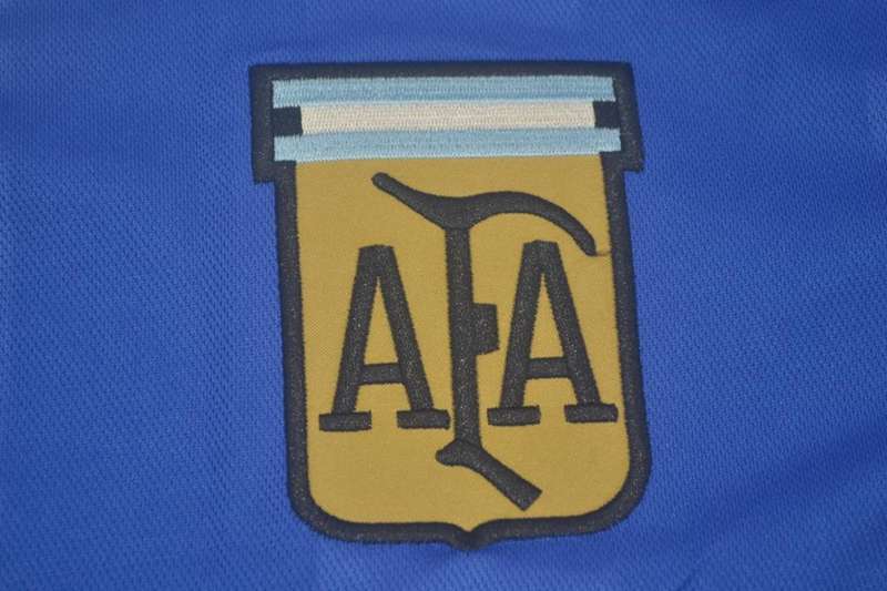 Thailand Quality(AAA) 1986 Argentina Away Retro Soccer Jersey