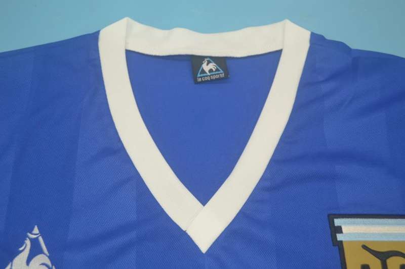 Thailand Quality(AAA) 1986 Argentina Away Retro Soccer Jersey