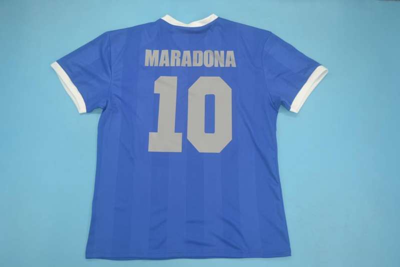 Thailand Quality(AAA) 1986 Argentina Away Retro Soccer Jersey