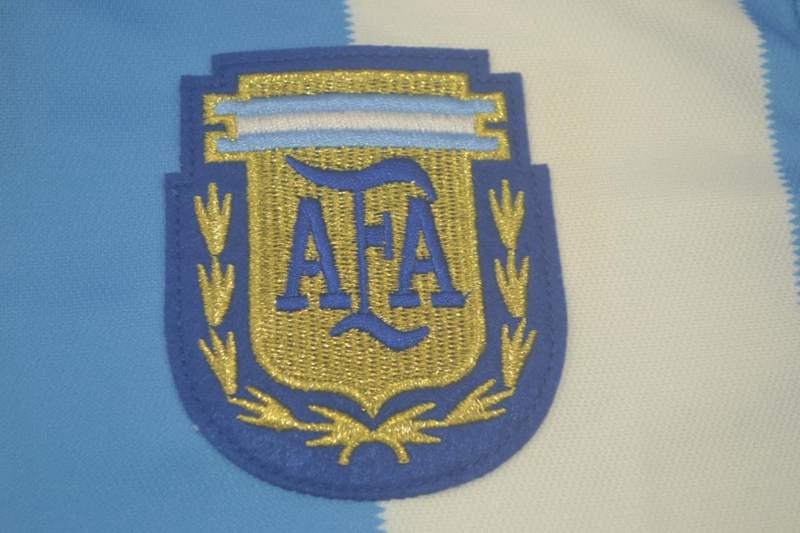 Thailand Quality(AAA) 1986 Argentina Home Retro Soccer Jersey