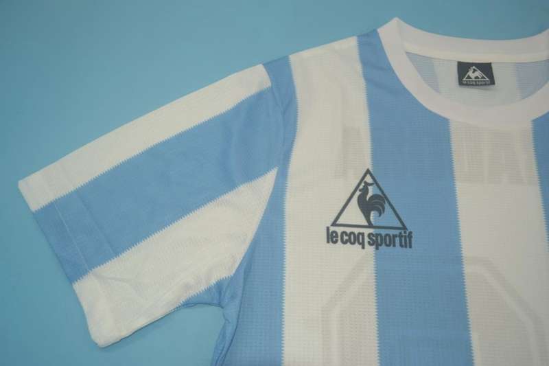 Thailand Quality(AAA) 1986 Argentina Home Retro Soccer Jersey(Player)