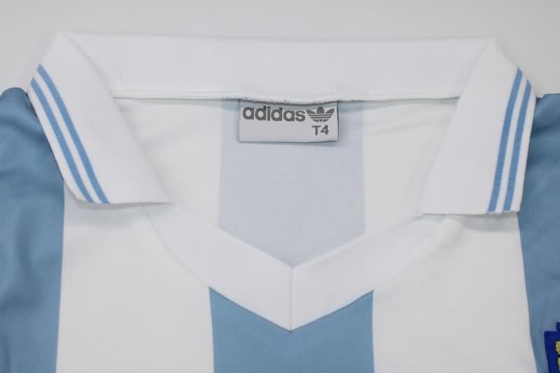 Thailand Quality(AAA) 1992 Argentina Home Retro Soccer Jersey