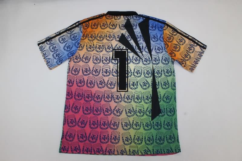 Thailand Quality(AAA) 1993 Argentina Goalkeeper Retro Soccer Jersey