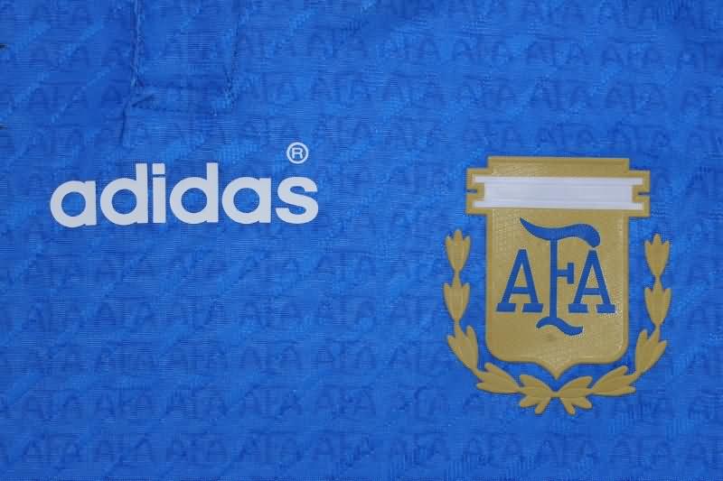 Thailand Quality(AAA) 1994 Argentina Away Retro Soccer Jersey (Player)