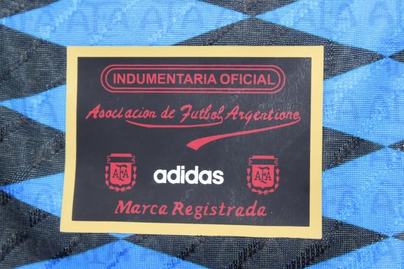 Thailand Quality(AAA) 1994 Argentina Away Retro Soccer Jersey (Player)