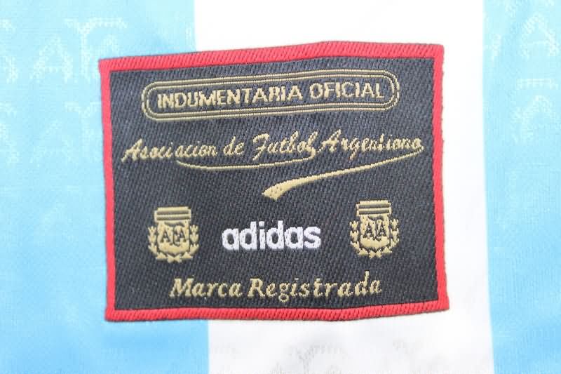 Thailand Quality(AAA) 1994 Argentina Home Retro Soccer Jersey (Player)