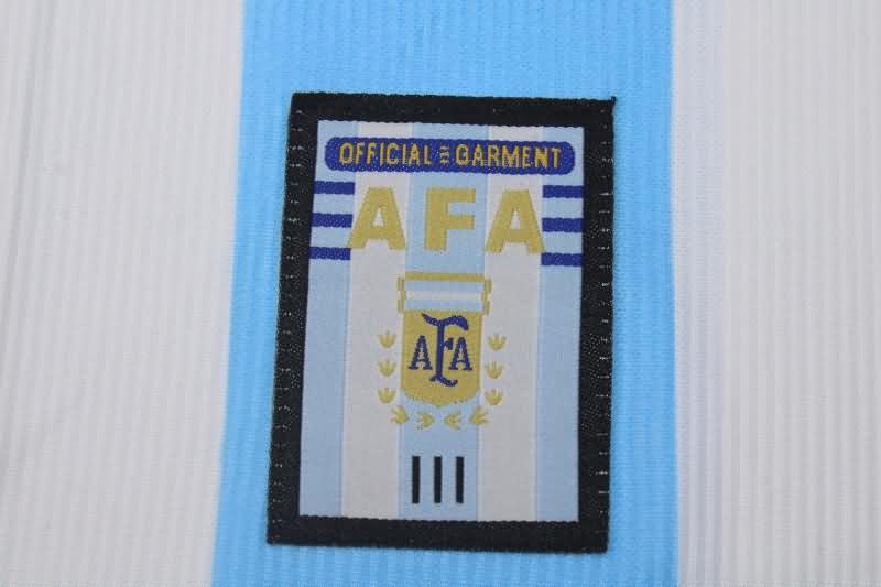 Thailand Quality(AAA) 1998 Argentina Home Long Sleeve Retro Soccer Jersey