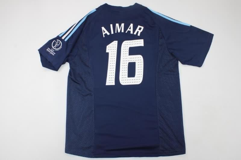 Thailand Quality(AAA) 2002 Argentina Away Retro Soccer Jersey