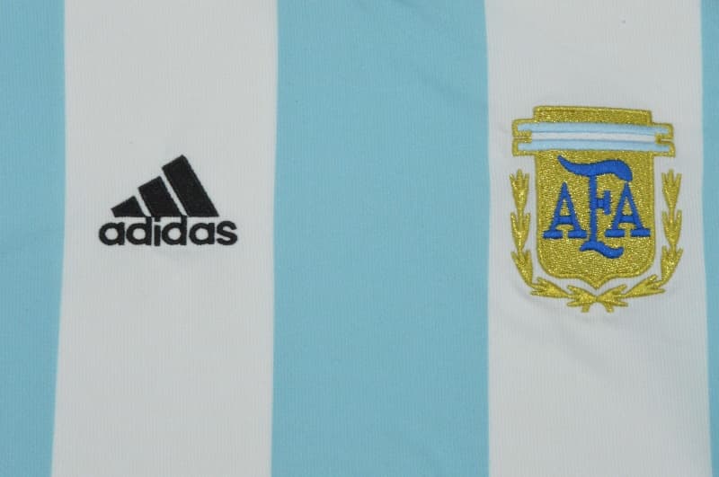 Thailand Quality(AAA) 2002 Argentina Home Retro Soccer Jersey