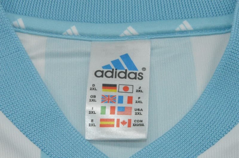 Thailand Quality(AAA) 2002 Argentina Home Retro Soccer Jersey