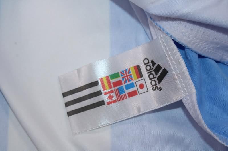 Thailand Quality(AAA) 2006 Argentina Home Long Sleeve Retro Soccer Jersey