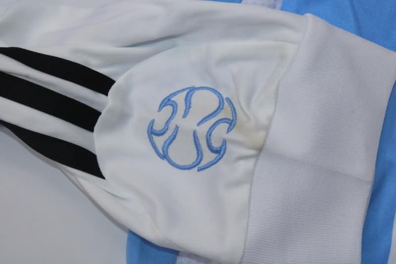 Thailand Quality(AAA) 2006 Argentina Home Long Sleeve Retro Soccer Jersey