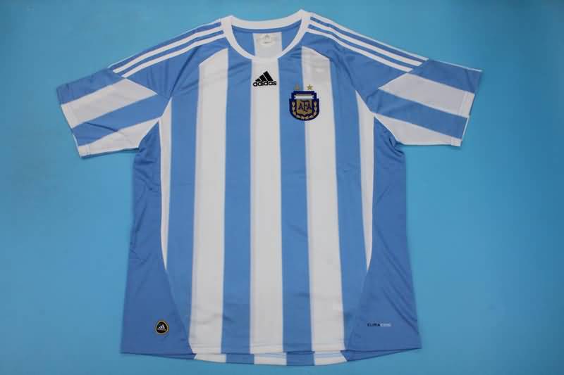 Thailand Quality(AAA) 2010 Argentina Home Retro Soccer Jersey