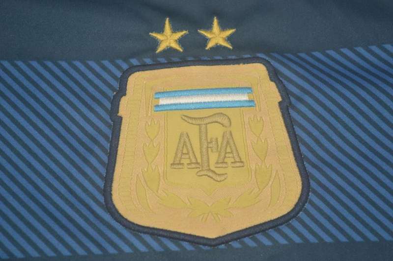 Thailand Quality(AAA) 2014 Argentina Away Retro Soccer Jersey