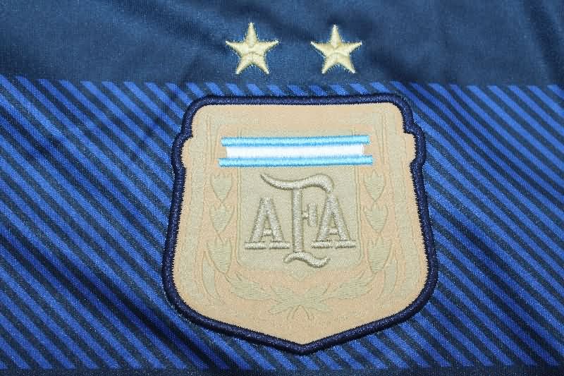 Thailand Quality(AAA) 2014 Argentina Away Retro Soccer Jersey