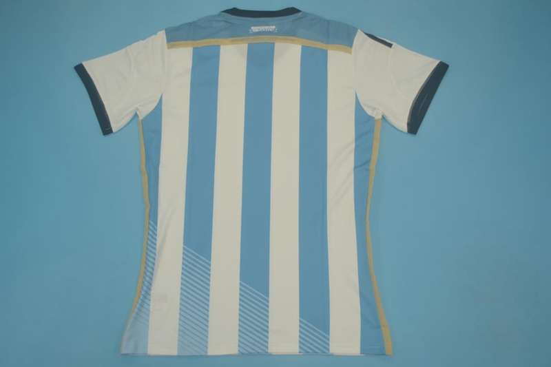 Thailand Quality(AAA) 2014 Argentina Home Retro Soccer Jersey(Player)