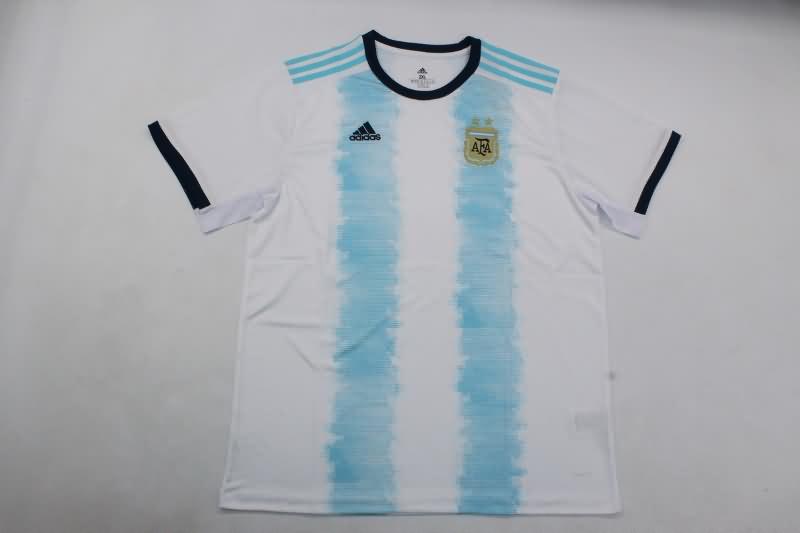 Thailand Quality(AAA) 2019 Argentina Home Retro Soccer Jersey